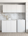 Otti Laundry Kit 1715 Bondi White with Stone Top