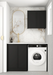 Otti Laundry Kit 1305 Hampshire with Stone Top