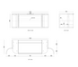 Otti Hampshire Satin Black Wall Hung Curve Vanity