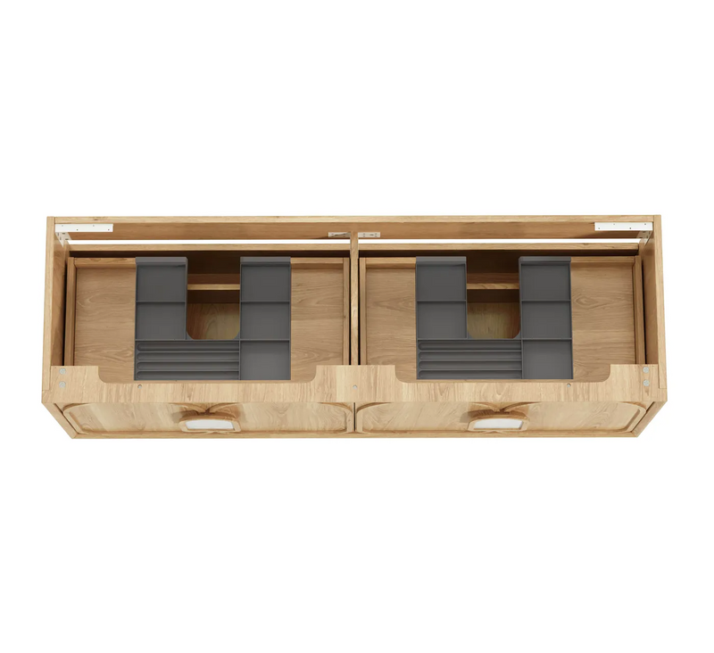 Otti Laguna Mk II Natural Woodland Oak Wall Hung Vanity