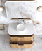 Otti Havana Woodland Oak Fluted Wall Hung Curve Vanity