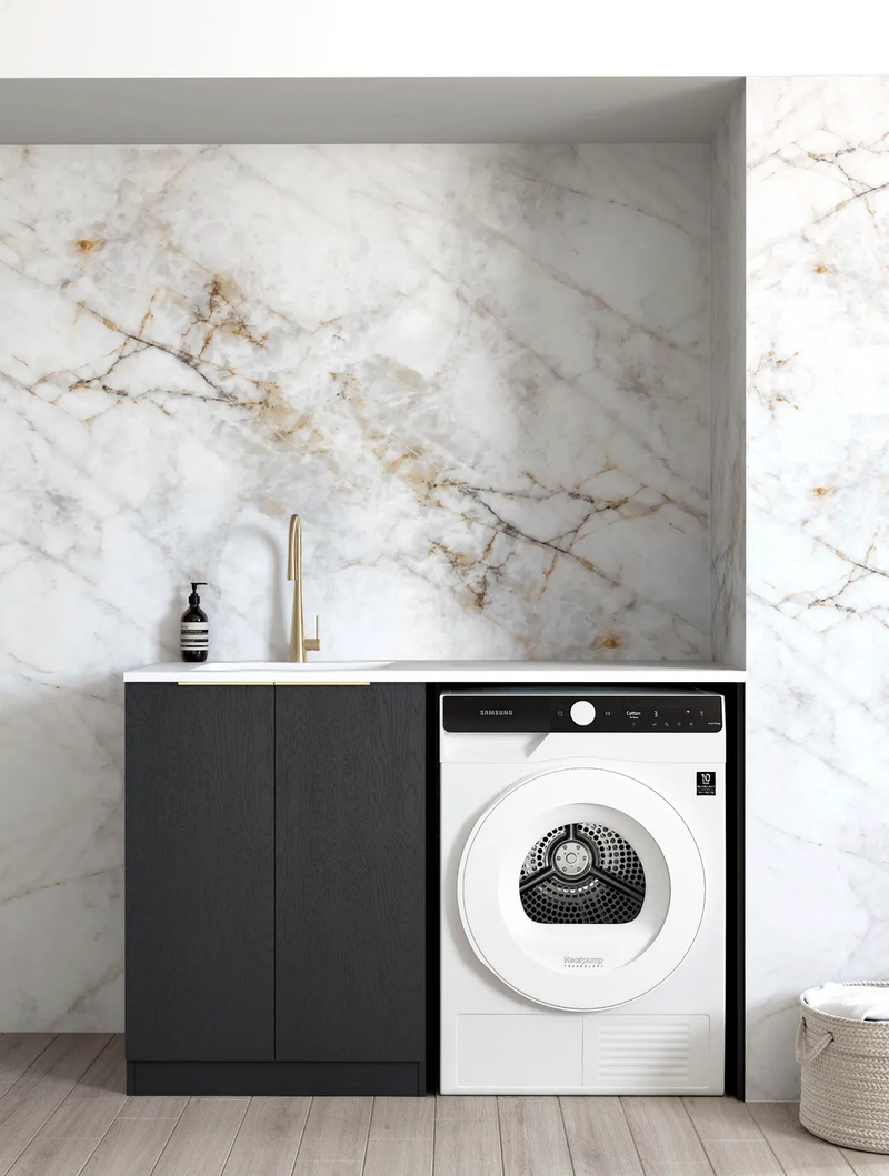 Otti Byron/Bondi Oak Base Laundry Cabinet With 1300mm Stone Top