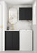 Otti Wall and Base Cabinets Kit 650 Hampshire White