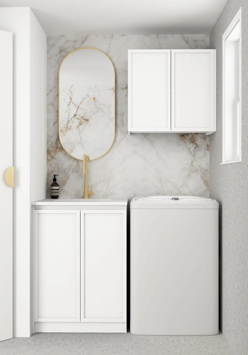 Otti Wall and Base Cabinets Kit 650 Hampshire White