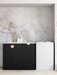 Otti Marlo Black Base Laundry Cabinet with 1060mm Stone Top