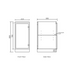 Otti Mini Laundry 430mm Bondi White with Stone Top