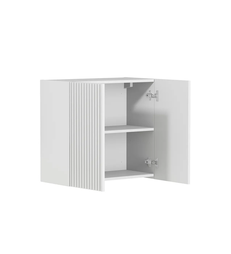 Otti Noosa Laundry Fluted White Wall Cabinet