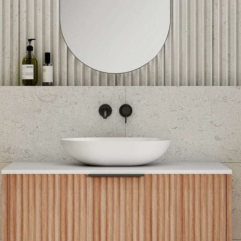 Cassa Design Eggshell Solid Surface Above Counter Basin