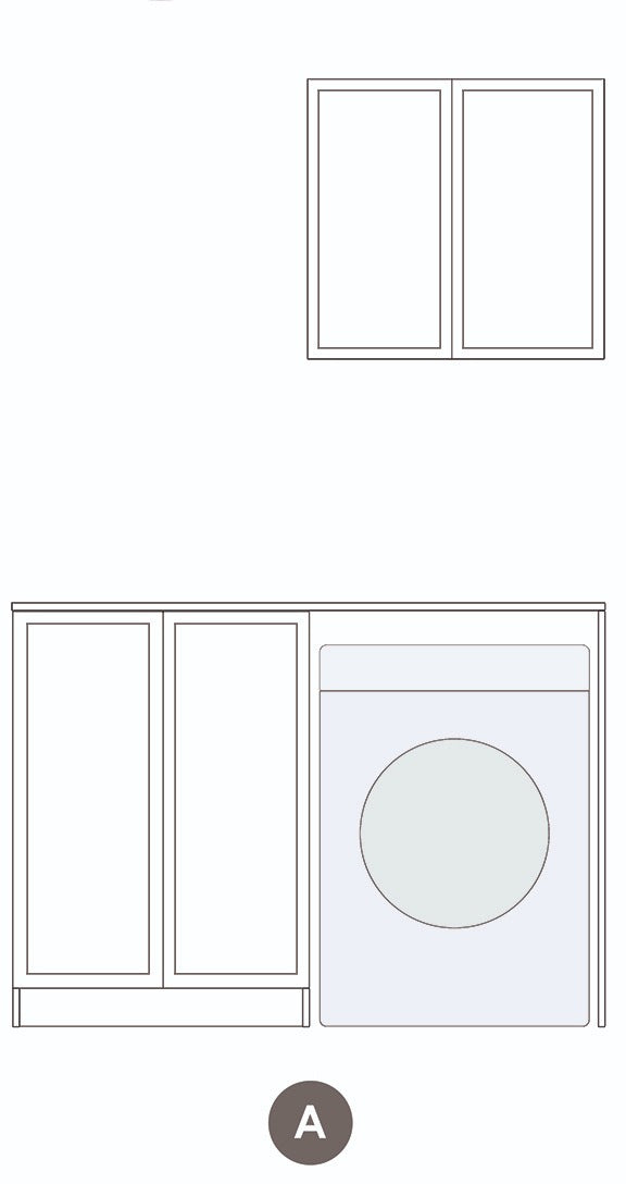 Otti Laundry Kit 1305 Hampshire with Stone Top