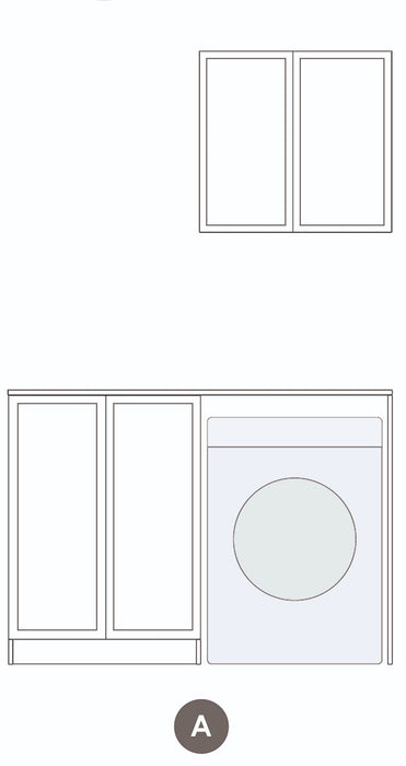 Otti Laundry Kit 1305 Hampshire with Stone Top