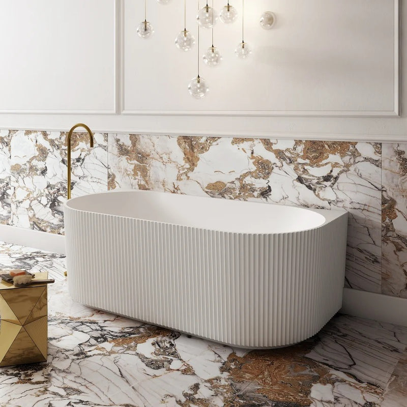Cassa Design V-Groove Back To Wall Bath