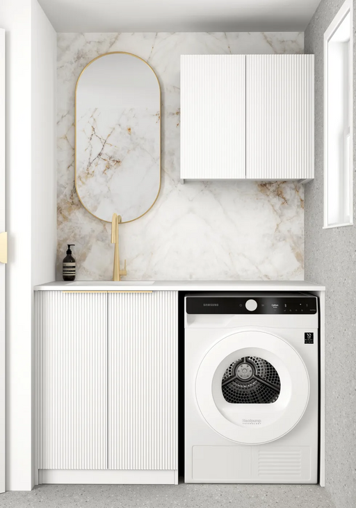 Otti Laundry Kit 1305 Bondi White with Stone Top