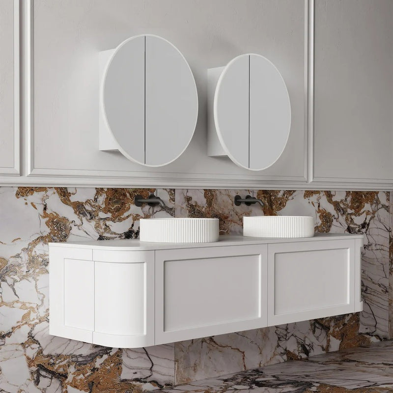 Cassa Design Auris Round Shaving Cabinet