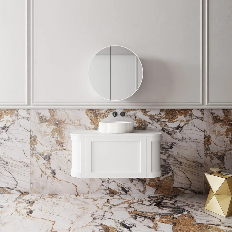 Cassa Design Westminster Curved Wall Hung Vanity
