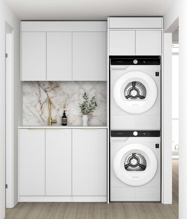 Otti Laundry Kit 1715 Bondi White with Stone Top