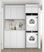 Otti Laundry Kit 1715 Bondi White with Stone Top