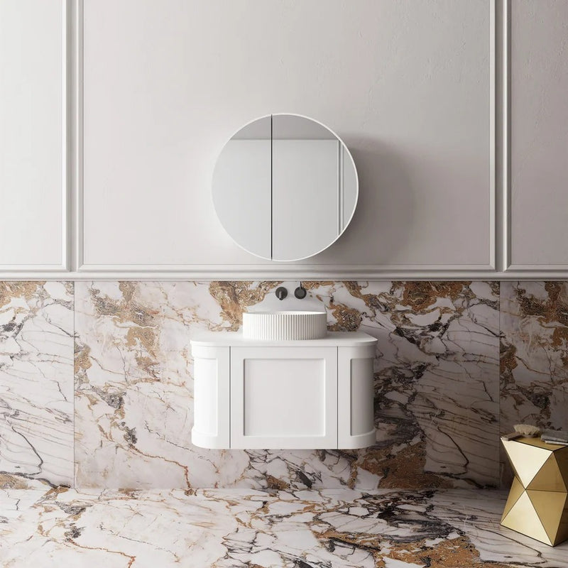 Cassa Design Westminster Curved Wall Hung Vanity