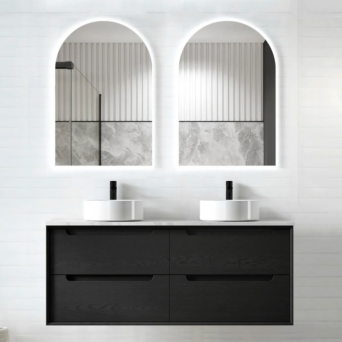 Otti Byron Black Oak Wall Hung Vanity