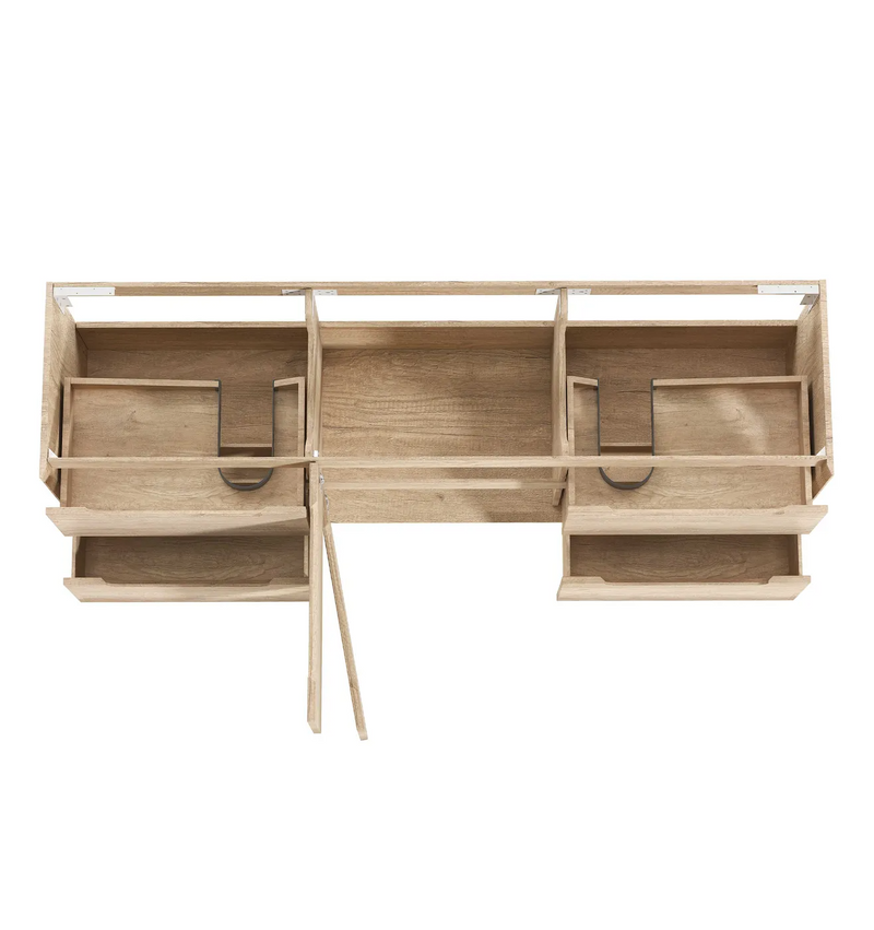 Otti Byron Natural Oak Wall Hung Vanity