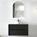 Otti Byron Black Oak Wall Hung Vanity