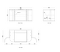 Otti Hampshire Satin Black Wall Hung Curve Vanity