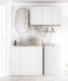 Otti Laundry Kit 1715 Noosa White with Stone Top