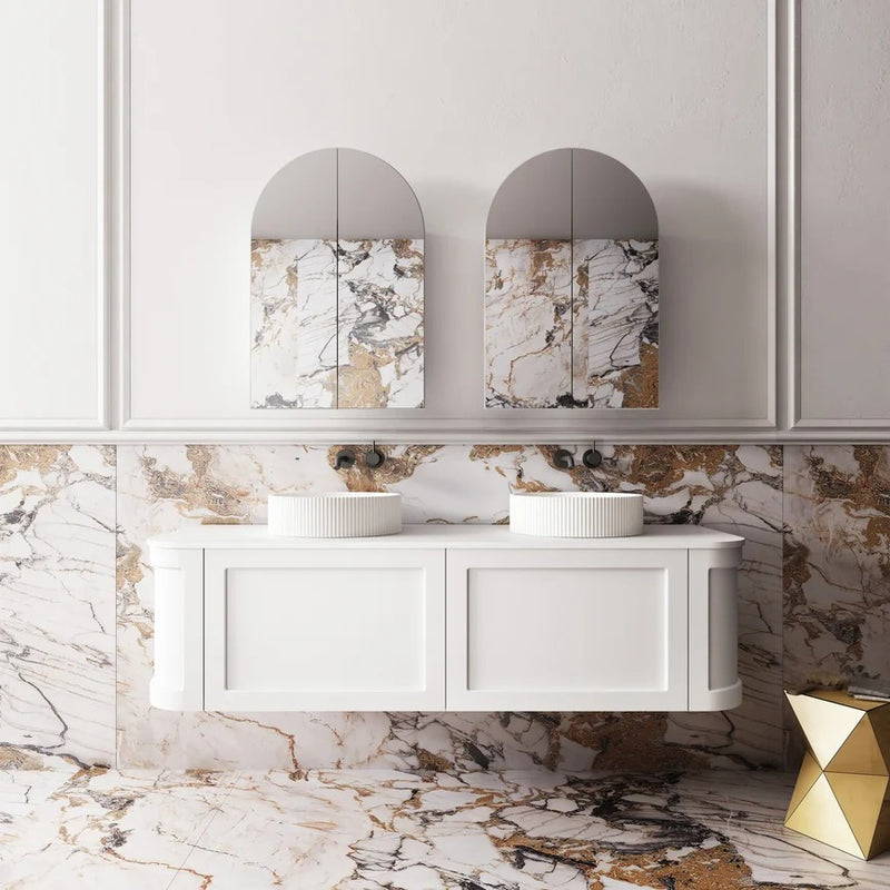 Cassa Design Westminster Curved Wall Hung Vanity
