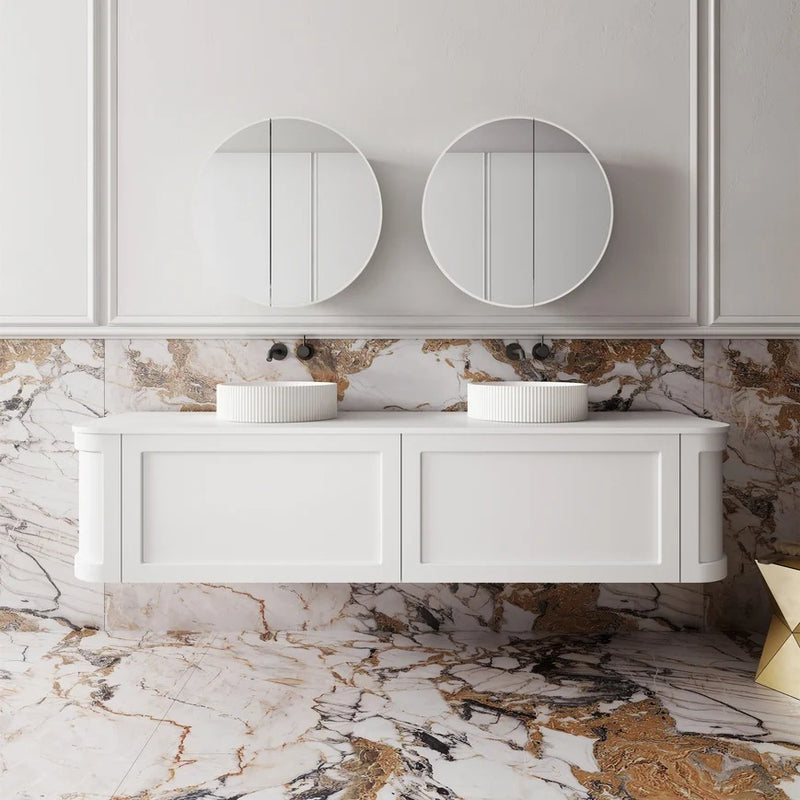 Cassa Design Westminster Curved Wall Hung Vanity
