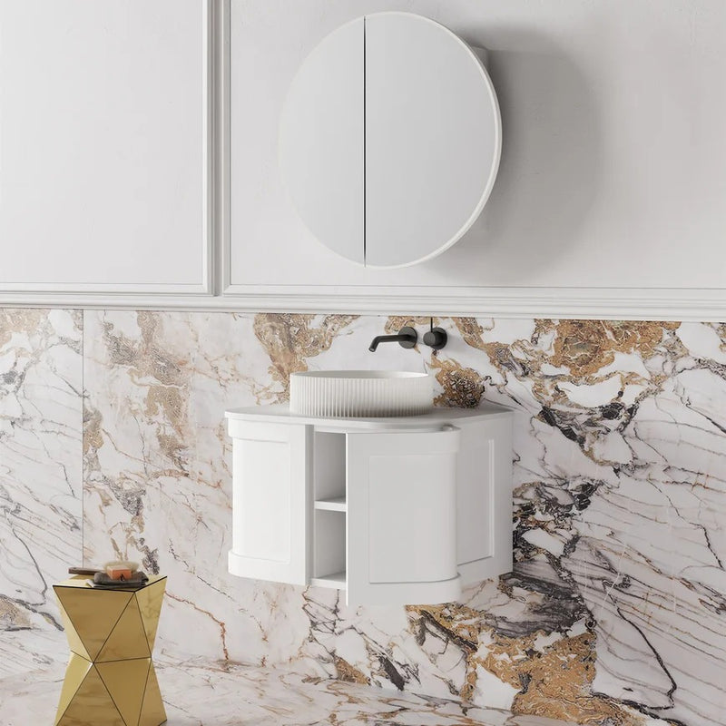 Cassa Design Westminster Curved Wall Hung Vanity