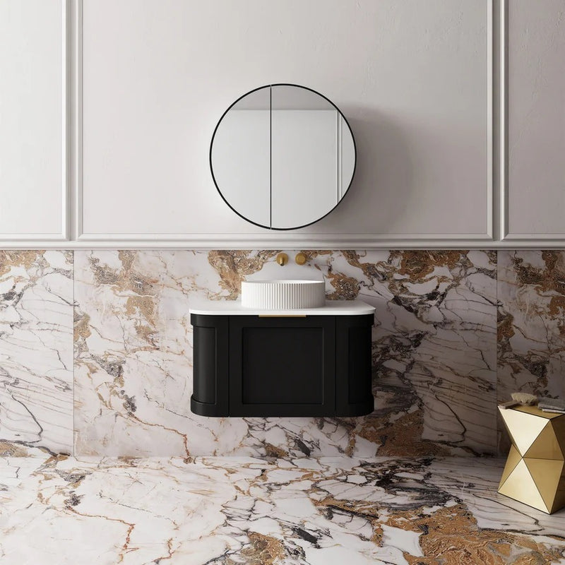 Cassa Design Westminster Curved Wall Hung Vanity