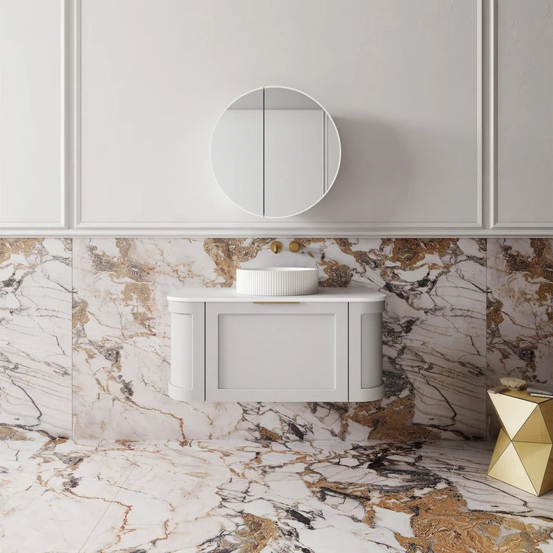 Cassa Design Westminster Curved Wall Hung Vanity