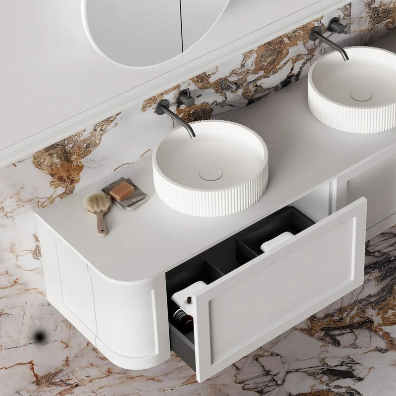 Cassa Design Westminster Curved Wall Hung Vanity