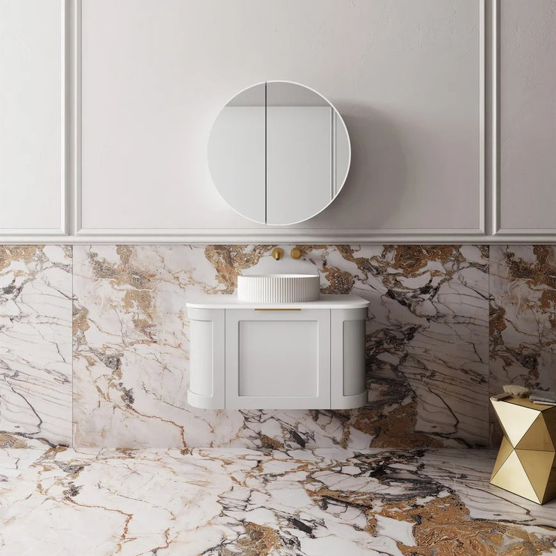 Cassa Design Westminster Curved Wall Hung Vanity