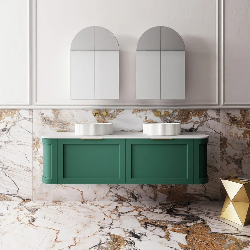 Cassa Design Westminster Curved Wall Hung Vanity