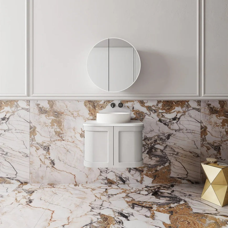 Cassa Design Westminster Curved Wall Hung Vanity