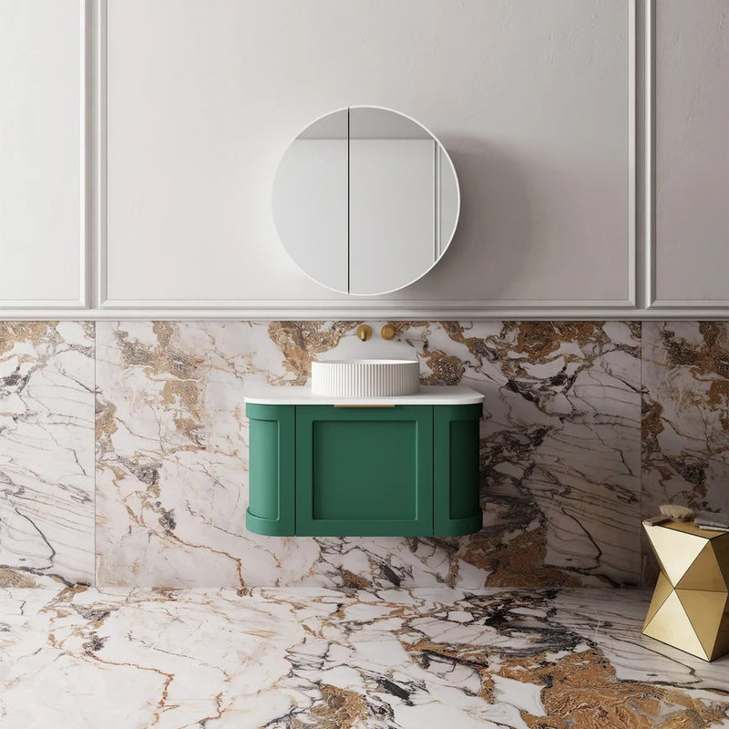 Cassa Design Westminster Curved Wall Hung Vanity