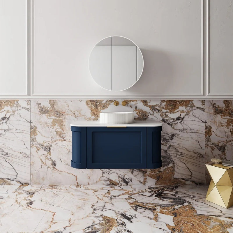 Cassa Design Westminster Curved Wall Hung Vanity
