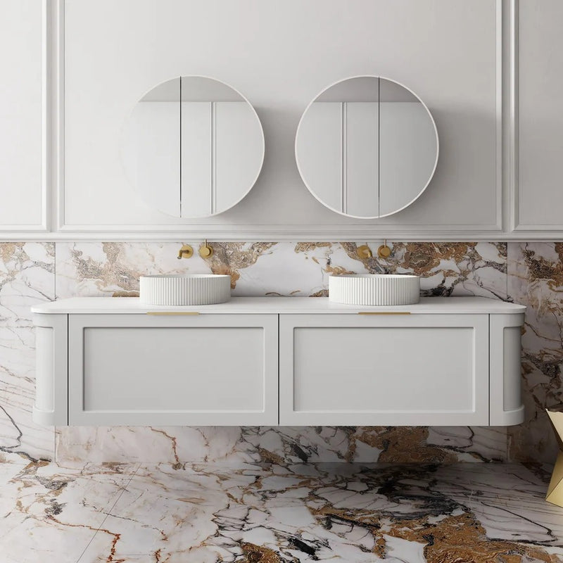 Cassa Design Westminster Curved Wall Hung Vanity