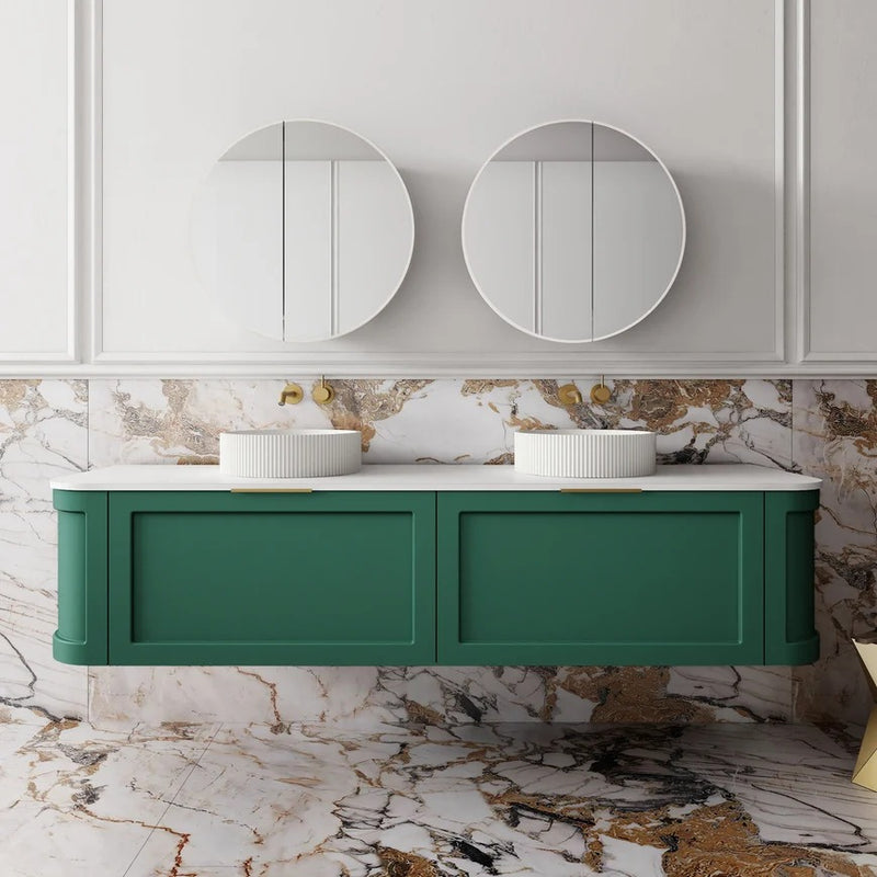 Cassa Design Westminster Curved Wall Hung Vanity