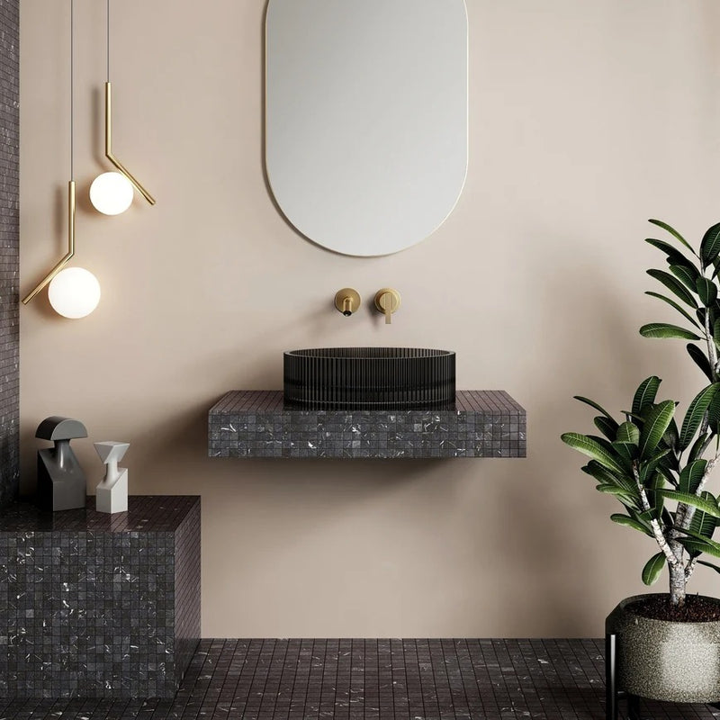Cassa Design Wow V-Groove Translucency Round Above Counter Basin