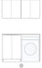 Otti Laundry Kit 1305 Bondi White with Stone Top