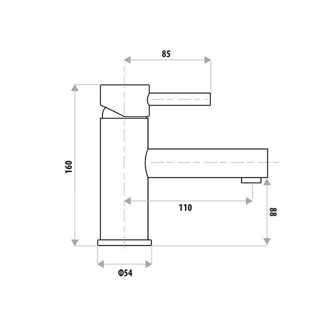 Linkware Elle Basin Mixer S/Steel
