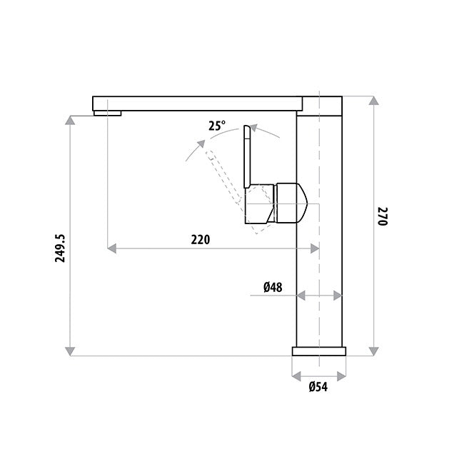 Linkware Elle Nobel Sink Mixer Matt
