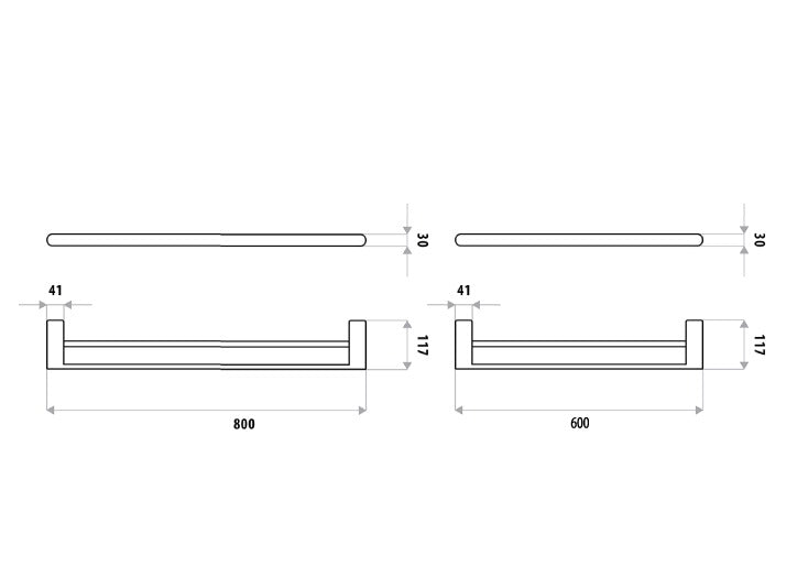 Huntingwood Towel Rail Double