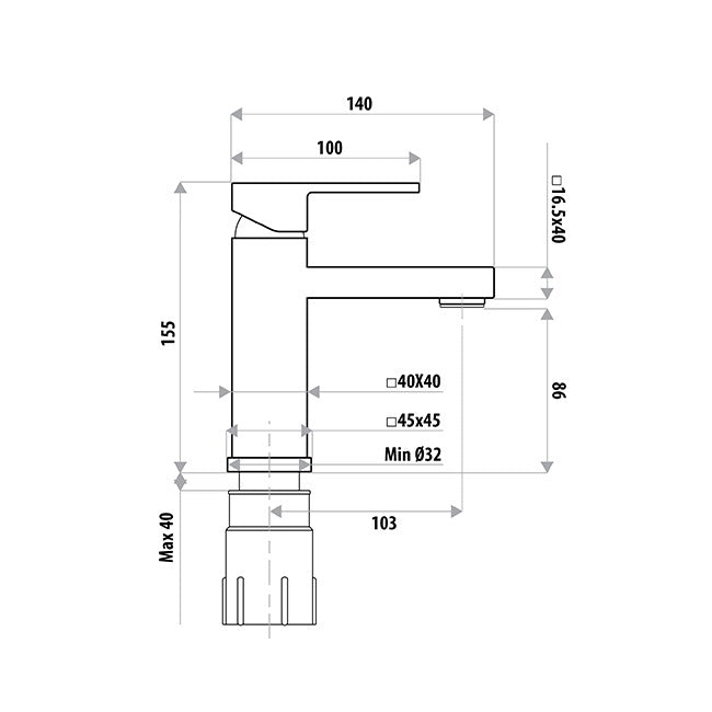 Linkware Lauren Project Basin Mixer