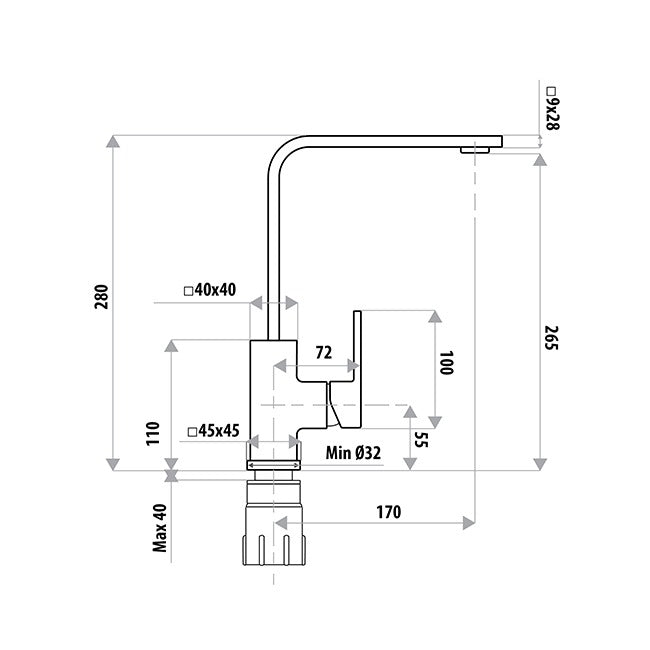 Linkware Lauren Project Sink Mixer