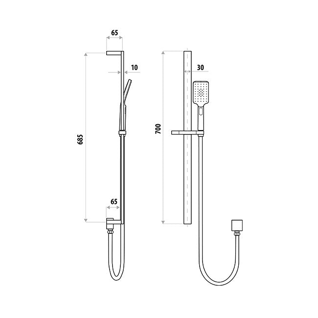 Liberty Hand Shower On Rail