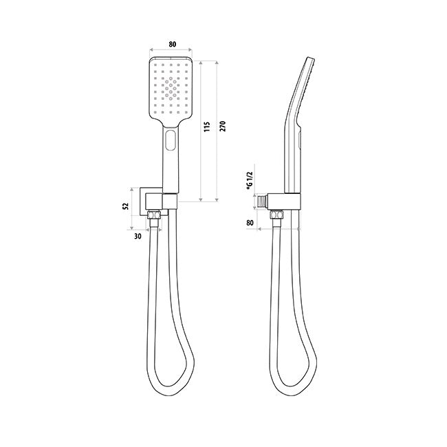 Liberty Hand Shower With Wall Bracket