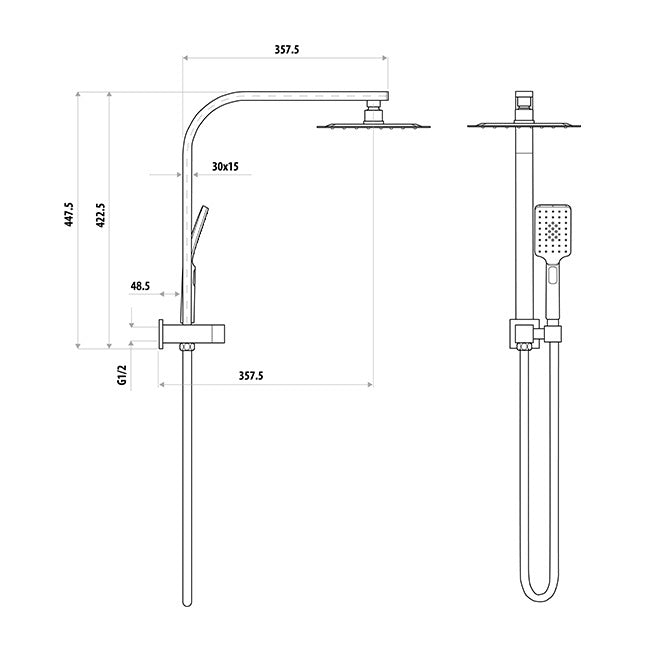 Liberty Twin Shower