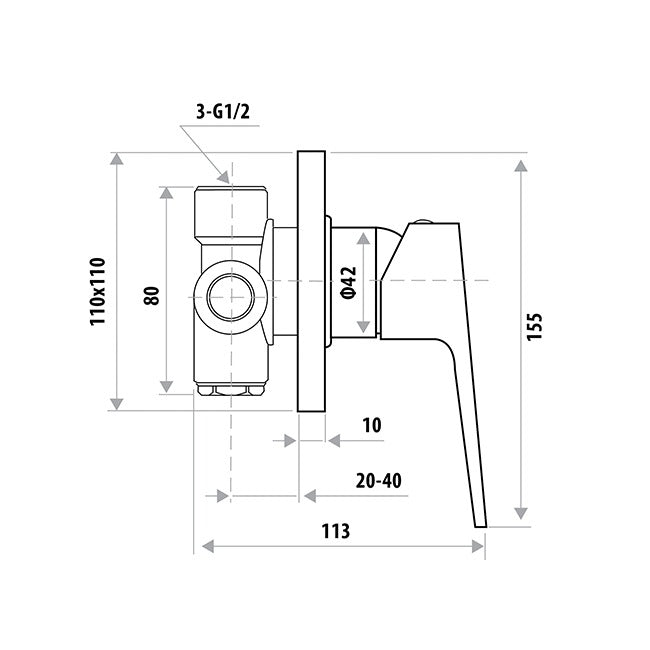 Liberty Wall Mixer